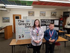 Jaime and Kody qualified for state science fair in Ft. Collins 